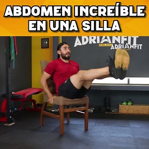 7 ejercicios increíbles para el trabajo de abdomen solo con una silla, el ejercicio 7 dejará tu abdomen bombeando al máximo!!! | AdrianFit