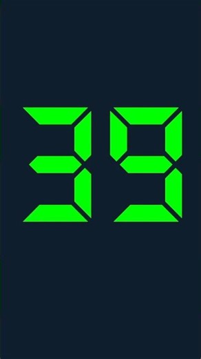 39 seconds digital timer