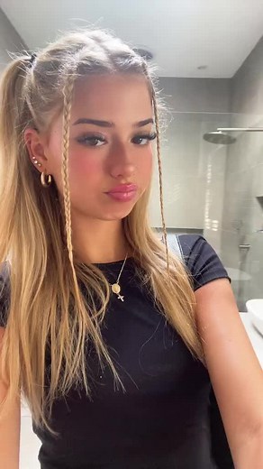 Blonde Hair Girl with Brown Eyes