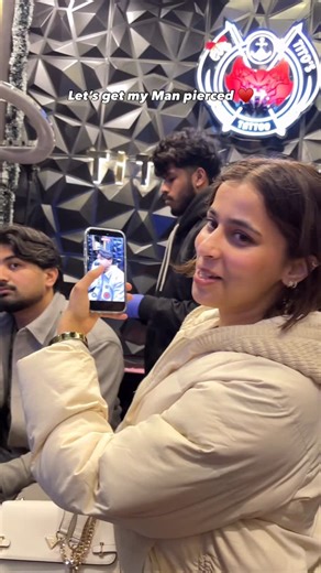 Aastha Singh | Singer| Fashion on Instagram: "Hyeeee 🫠 mera hot ladka 🧿 @bluestone_jewellery stud @carswithshane nazar na lage ♥️🧿 (Piercings, ear piercings, ear piercing, man piercing, diamond jewelry, diamond stud, couple, love ) #piercing #manpiercing #love #relatable #reelsinstagram"