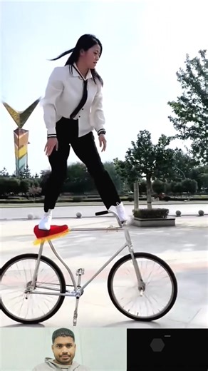 Amazing cycle stunt || Respect 💯😱😱 #respect #cr7 #shorts