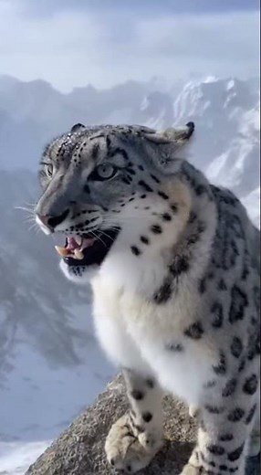 Intense Snow Leopard Sound 🐾❄️🔊