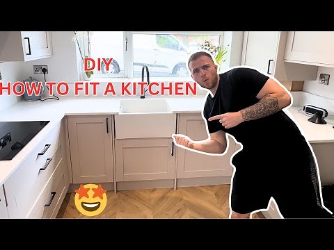 DIY How To Fit a Kitchen | Base Units with Belfast Sink