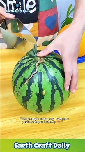 🍉🔪 Triangle Fruit Knife! Perfect Slices in One Motion 😲🔥 #shorts