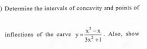 Determine the intervals of concavity and points of inflections ... | Filo