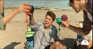 The Beach Glass- Original Floating Acrylic Wine Glass- for Pool, Beach, Camping, Picnic and Outdoor - Caribbean Orange