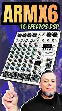 MIXER de AUDIO ARMX6 | MELONARE | 6 Canales +16 Efectos #melonare #mixer #armx6
