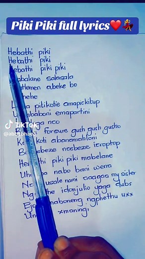 Piki Piki Dance Challenge Lyrics and Sing-Along