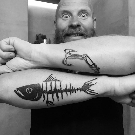 75 Cool Fish Hook Tattoo Ideas - Hooking Yourself with Ink Worth Designs