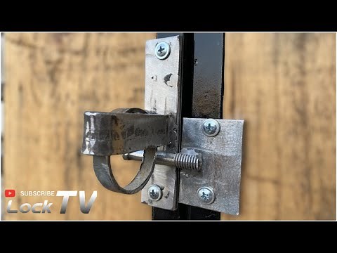 Creative Lock Ideas | Extremely simple automatic locking door latch #LockTV
