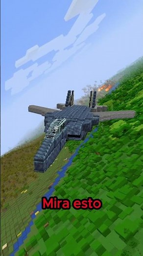 ESTE AVION DE MINECRAFT ES EPICO #shorts #viralshorts #minecraft #f14tomcat #topgun