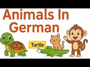 🇩🇪Learn Animals in German | Fun & Easy German Vocabulary for Beginners