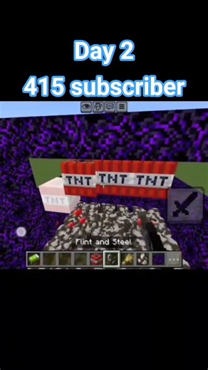 1000 Gay vs 4 TNT. Day 2 415 subscriber #minecraft