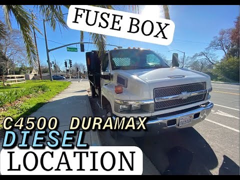FUSE BOX LOCATION ON A 2003 - 2017 CHEVROLET C4500 DURAMAX