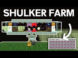 I Make Easiest Shulker Farm In Minecraft Pe/Bedrock/Java 1.20 | Automatic Shulker Shell/Box Farm