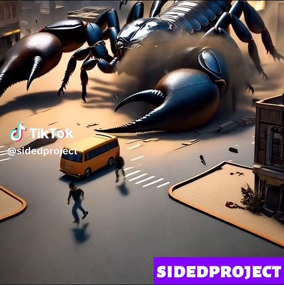 scorpion monster is attacking the city#trending #shorts #monster ##scorpion