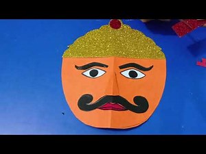 Dussehra Craft/how to make ravan mask