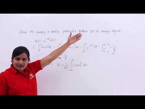 Parseval’s Energy Theory Problem Example