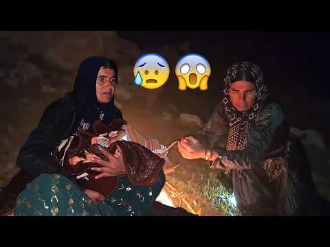 A scary night in the mountains for Akram and Fariba