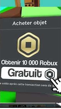 Tuto dans une prochaine vidéo comment avoir des roblux gratuit no FAKE c’est roblox qui #roblox