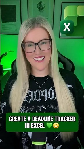 Create a Smart Deadline Tracker in Excel in 30 Seconds!