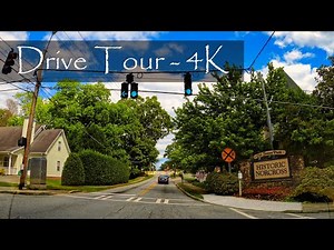 Driving Throughout Norcross, Georgia - Atlanta Suburb Tour - 4K