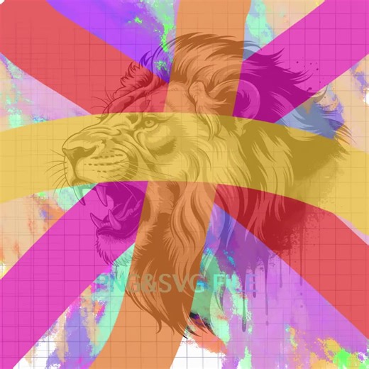 Roaring Lion Head Vector Art: Tribal Tattoo Design (SVG, PNG) - Etsy