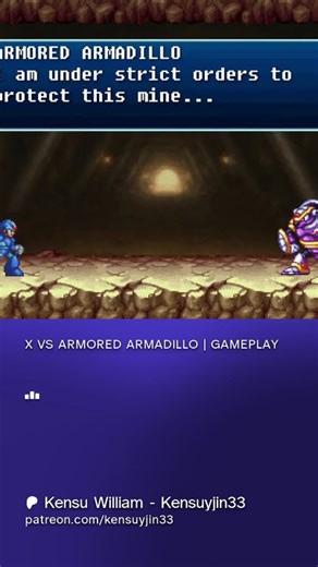 X VS ARMORED ARMADILLO GAMEPLAY (PREVIEW) | MEGAMAN X PS1 REMAKE #megaman #ロックマン #ロックマンXDiVE