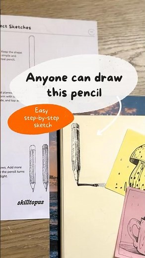 How to Draw a Pencil Step by Step | Easy Pencil Sketch Tutorial #sketching #art #beginnerarttips