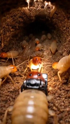 Life Inside a Termite Nest — Scientific POV#shorts