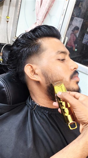 Professional Beard Fade Trick 🧔#professional #beard #trick #beardtutorial #barber #popular #short#yt