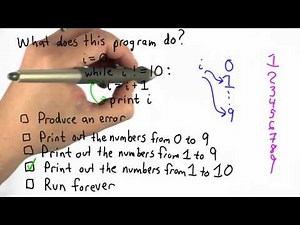 While Loops Solution - Intro to Computer Science