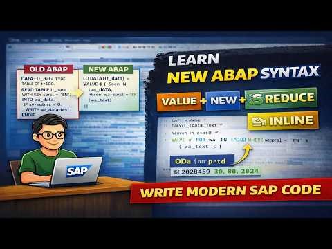 Stop Writing Old ABAP — Learn New Syntax (7.4+) - P1