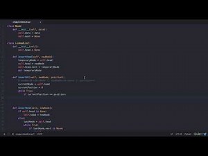 Implementation of inserting node in between two other nodes