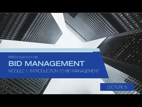 Module 1 Lecture 5 Leveraging Technology in Bid Management