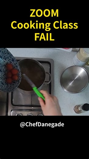 Chef Danegade on Instagram: "ZOOM Cooking Class FAIL #funny #cooking #food #funnyreel"