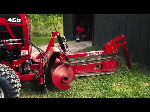 Trencher Attachment for the Steiner 450 Tractor