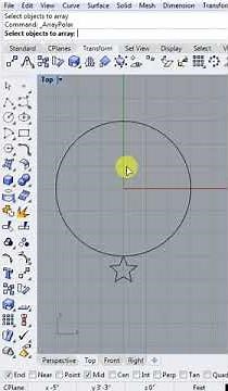 Polar Array in Rhino 3D