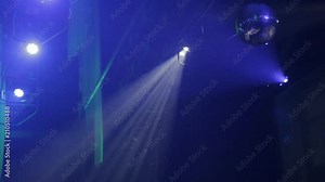 Beautiful lighting spotlight on the music scene, concert