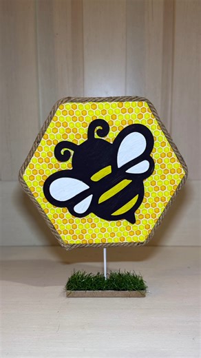 10K views · 177 reactions | Honey Bee Sign Dollar Tree DIY #beediy #dollartreediy | Crafty Beach | Facebook