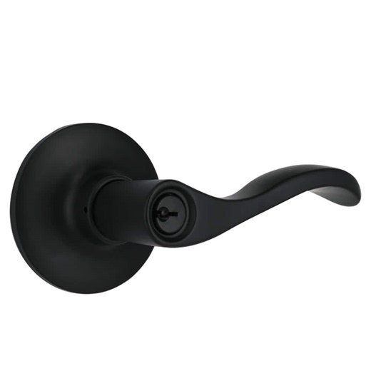 Defiant Naples Matte Black Keyed Entry Door Handle 32LYEX900B