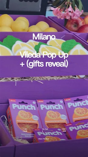 Vileda continues to innovate by launching its new line of Punch abrasive sponges , three scented, fruit-shaped sponges with exclusive anti-scratch technology, each designed for a different use. This product is designed to meet the household cleaning needs of new generations and is accompanied by unconventional communication that nods to Gen Z and Millennials, including social media and consumer activations and a Milanese initiative that brings color and fun to the world of cleaning. From yesterd