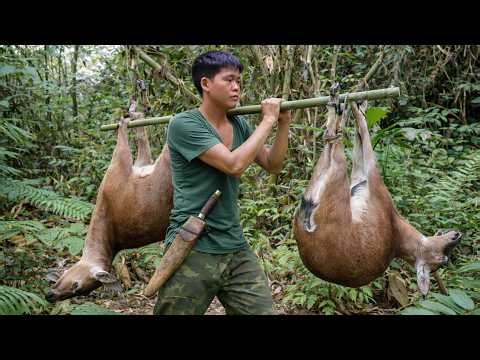 Tracking Wild Goats & Building Smart Traps | Solo Wilderness Survival Skills