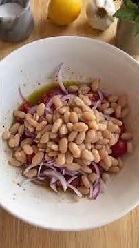 Cherry Tomato and White Bean Salad