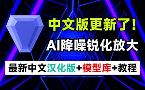 【简介自取】Topaz最新中文版来了！最强Ai噪锐化清晰放大功能软件，含模型库，内置使用教程 Topaz Photo AI 1.1.7