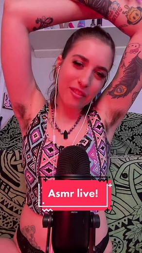 Do you like asmr ans hairy girls? #hairyarmpits #asmr #mouthsounds #asmrvideo #noshave