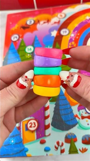 Days 1-3 Opening Fidget Advent Calendar Satisfying Video ASMR! 🎄#shorts #fidgets #asmr