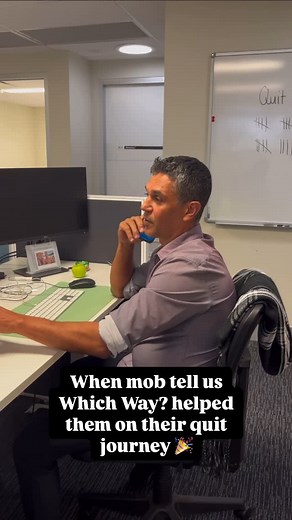 WHEN MOB TELL US WE HELPED THEM QUIT 🎉 We love hearing from mob when they tell us that we have helped them on their quit journey, whether it was with our quit pack, training, ideas, NRT support, women’s groups 🎉 Either way we celebrate 🥳 💪🏾😎 #whichwaymovement #smokingcessation #aboriginalhealth #quittingsmoking #quittingvaping #whichway #smokefree #tobacco #vaping #quitline #giveupthesmokes #closethegap #dancing #quittingsupport #celebratequittingmilestones | WHICH WAY?