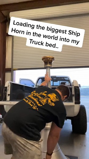 the BIGGEST ship horn in the world #shiphorn #foghorn #horn #trucking #trucks #automotive | BERTRAND850
