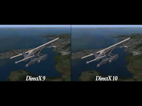 FSX Introduction - DX9/DX10 comparison side-by-side 1080p